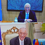 Marcelo Rebelo de Sousa, portugiesischer Präsident und Antonio Costa, Premierminister